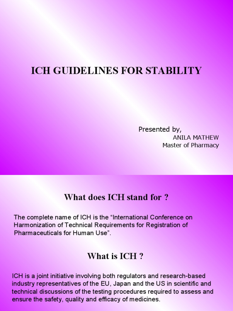 ICH Stability Testing Guidelines Overview | PDF | Pharmaceutical ...