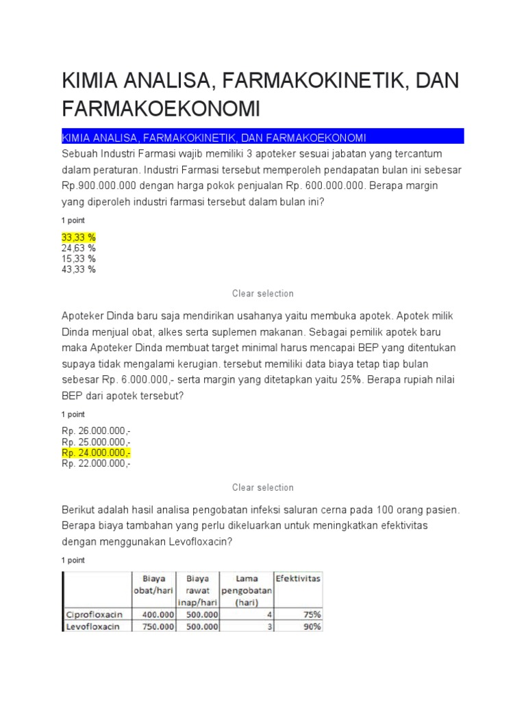 Soal Hitungan 1 | PDF