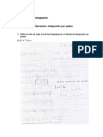 Ejercicios de Cálculo Integral Parte 2