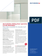Dormakaba Technical Brochure Slidingdoor Operator Cs80magneo en PDF