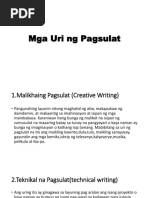 Mga Uri NG Pagsulat | PDF