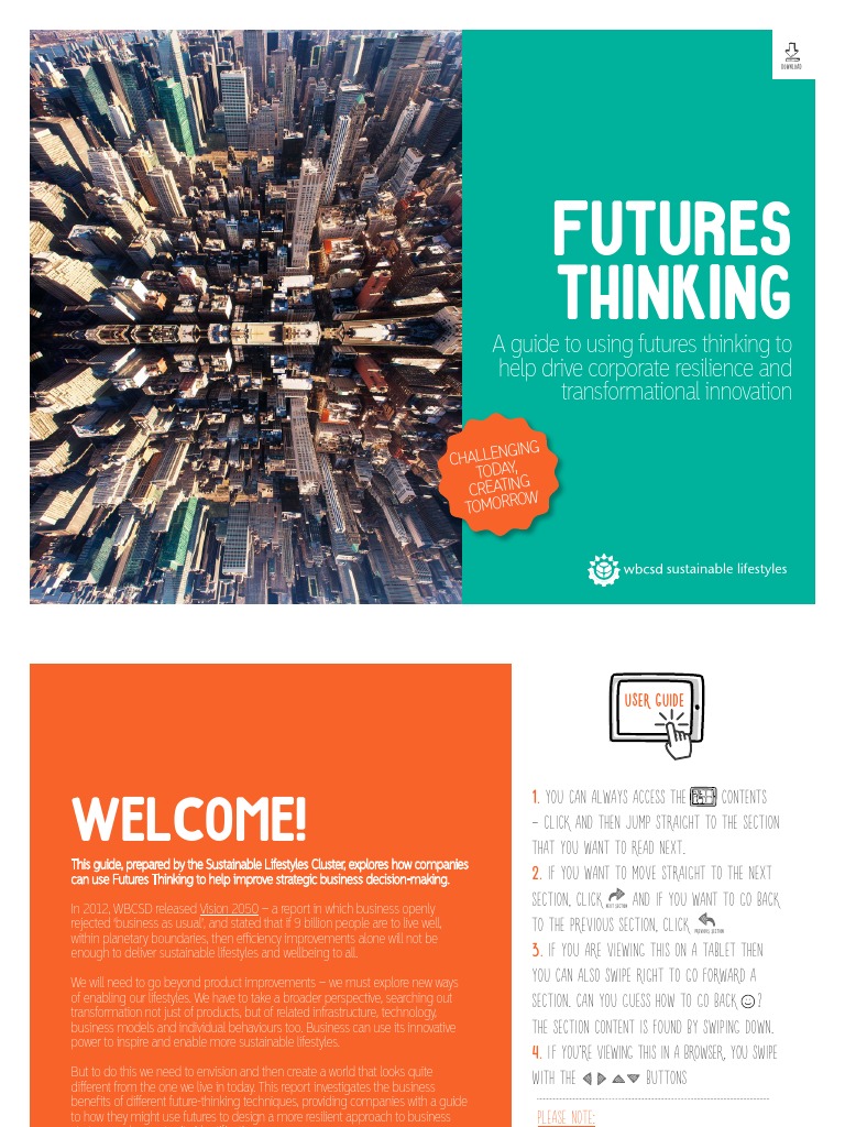 1 Futures Thinking PDF Sustainability Scenario Planning