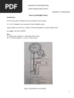 Yarn Lea Strength Tester:: Prepared By-S. M. Masum Alam