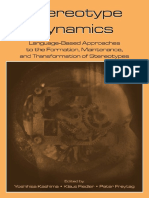 Stereotype Dynamics Language Based Approaches To The Formation Maintenance and Transformation of Stereotypes