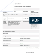 Dokumen Pemeriksaan RDT Antigen Klinik Pratama Hamidah 2 - DELI SERDANG - SUMATERA UTARA