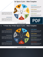 7-Point Star White Space Cycle - by PresentationGO