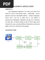 Gym Management Application: Abstract