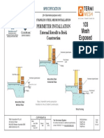 103 Mesh Exposed: Perimeter Installation External Retrofit To Brick Construction