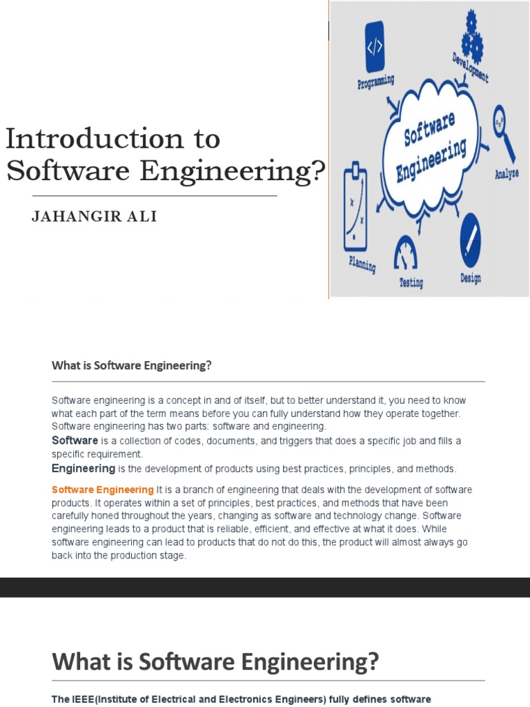 Introduction To Software Engineering | PDF | Engineering | Software