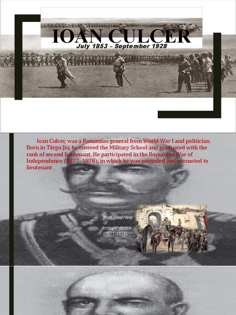 Ioan Culcer: Key Figure in Romanian Wars | PDF | Travel | Classics