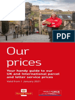 Royal Mail Our Prices April 2022