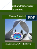 Agricultural and Veterinary Sciences, AgVS Volume 8, No. 1, Hawassa University