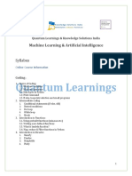 QL - Ksi - ML & Ai Curriculum