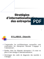 Stratégies d'Internationalisation des entreprises MUS LCI