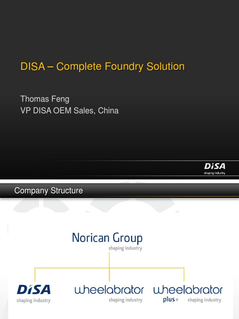 DISA Group: Complete Foundry Solutions | PDF | Casting | Foundry