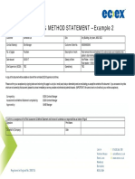 Risk Assessment & Method Statement - Example 2