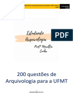 200 Questões de Arquivologia para A UFMT - Material Demonstrativo