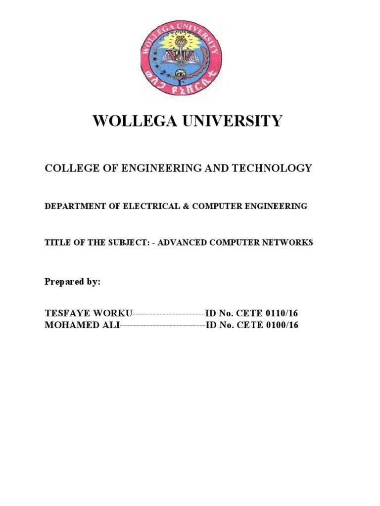 Wollega University: College of Engineering and Technology | PDF