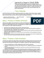 Using Time Management To Improve Study Skills: Step 1. Prepare A Term Calendar