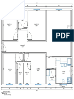 Planta baixa casa com quartos, banheiros e cozinha