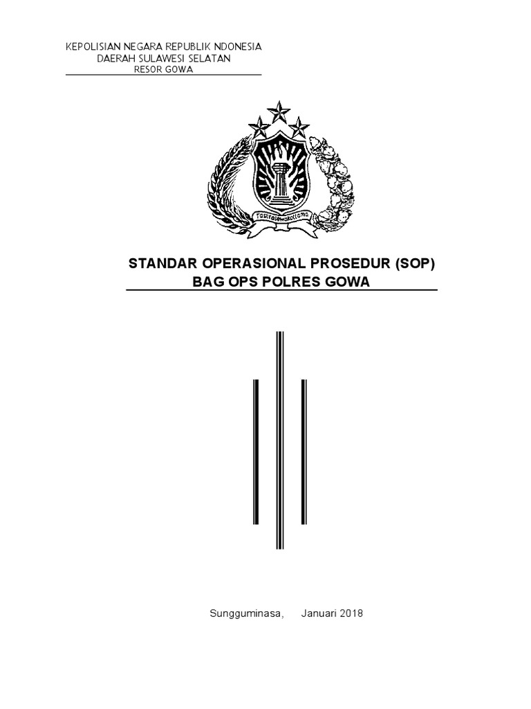 SOP Operasional Polres Gowa 2018 | PDF | Bisnis | Pengelolaan Keuangan ...