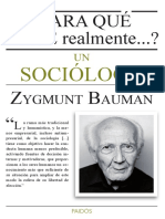 Bauman - para Qué Sirve Realmente Un Sociologo