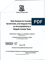 Task Analysis For Coordinate, Synchronize, and Integrate Fire Support As Accomplished by A Brigade Combat Team