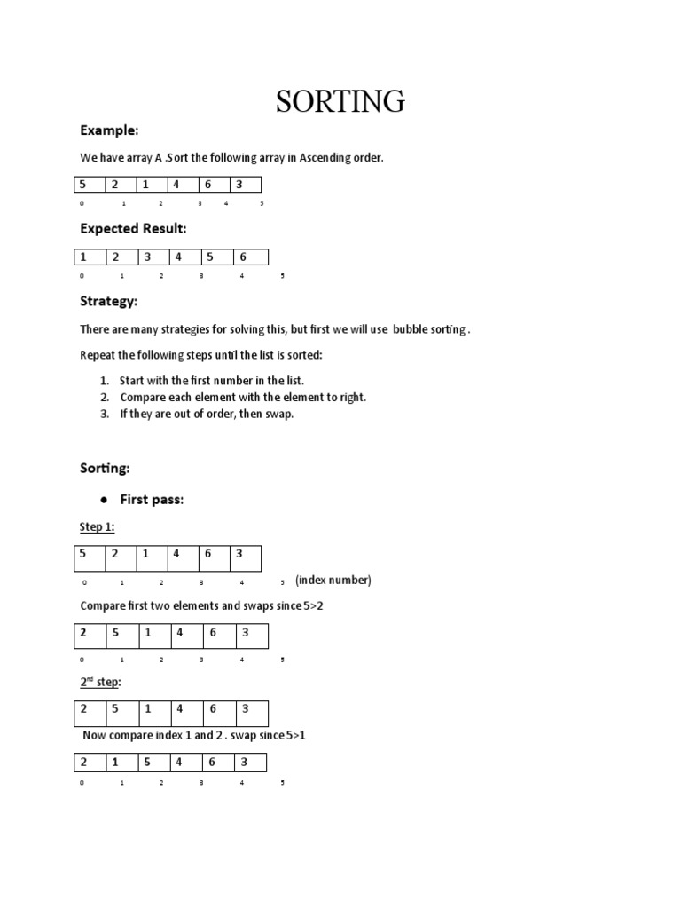 Bubble Sorting | PDF | Array Data Structure | Computer Science