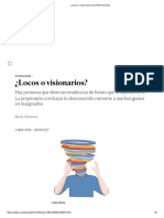 ¿Locos o Visionarios - EL PAÍS Semanal