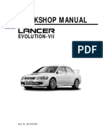 Mitsubishi Lancer Evolution VII Workshop Manual