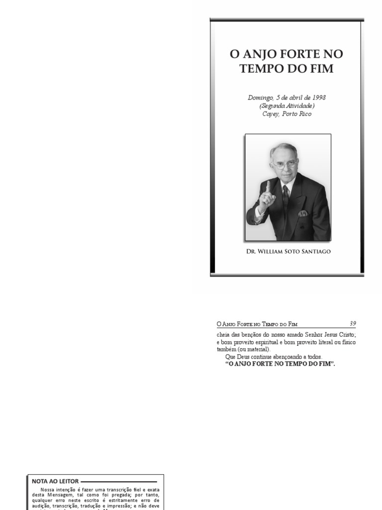 O Anjo Forte no Tempo do Fim | PDF | Jesus | Anjo