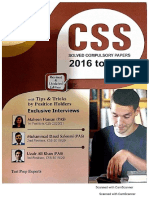 CSS Solved Past Papers (2016-2021)