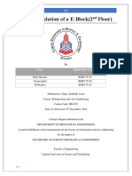 Load Calculation of A E-Block (2 Floor) : Name Registration Number