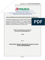 Concurso Abierto Nacional para Sustitución de Tanque de Sosa Cáustica