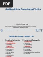 Lecture 17 Quality Attributes and Tactics LV