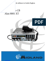 Statie Radio CB Alan 8001 XT: Manual de Utilizare in Limba Engleza