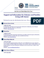 Support and Information For Veterans and Families Living With Cancer