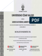 Universidad César Vallejo: Genesis Katherine Lambert Briceño