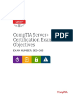 Comptia Server sk0 005 Exam Objectives (2 0)