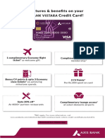 Top Features & Benefits On Your Credit Card!: Axis Bank Vistara