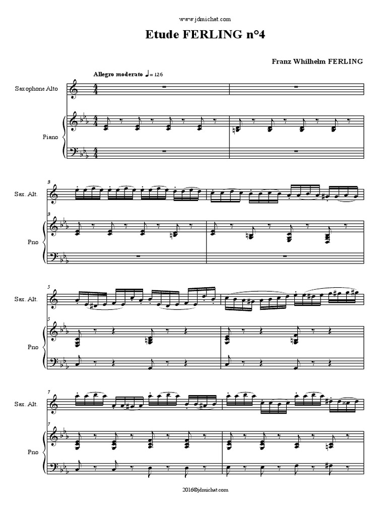 Ferling N°4 | PDF | Aérophones | Bois (musique)