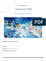 (Business Case Title) : Solution Provided by Vendor
