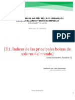 3.1. Investigar Índices de Las Principales Bolsas de Valores Del Mundo