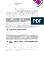 Propuesta de Cambio para El Mejoramiento de Los Servicios Del Sistema de Transportación Publica en La Ciudad de Guayaquil, Este.