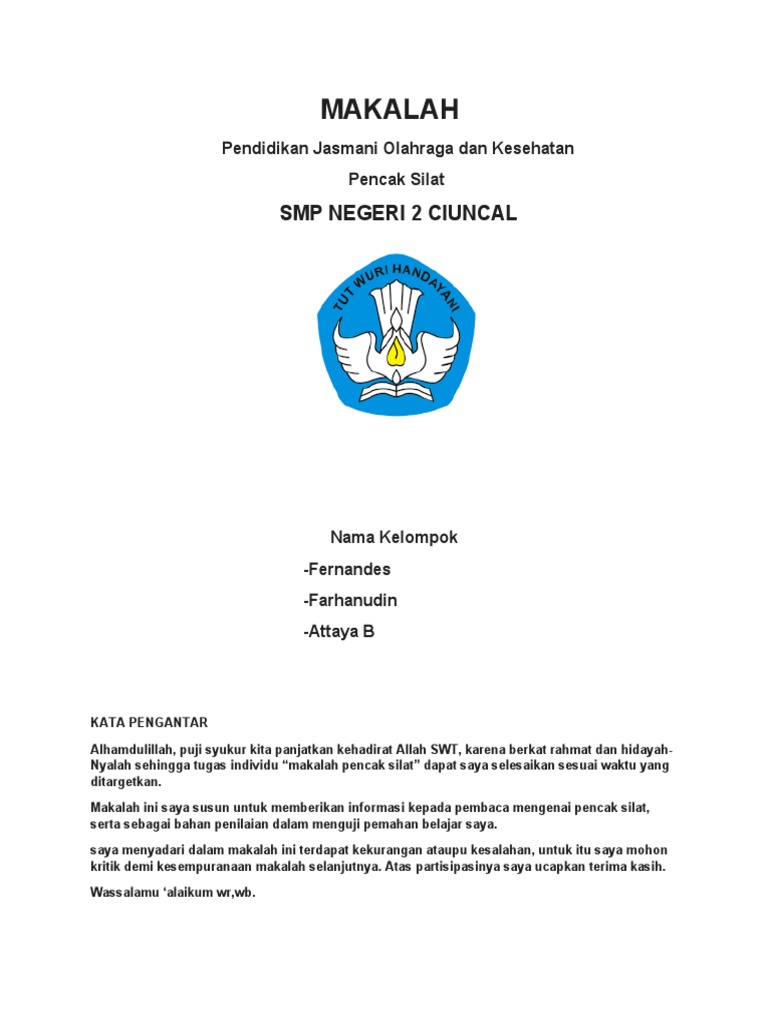 Makalah Pencak Silat | PDF