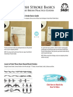 Brush Stroke Basics: Round Brush Practice Guides