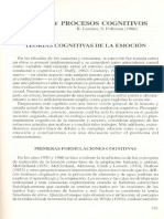 Estrés y procesos cognitivos: teorías cognitivas de la emoción