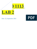 INFO 1113 Lab 2: Date-22, September 2021