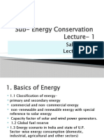 Sub - Energy Conservation