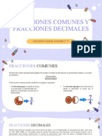 Fracciones Comunes y Fracciones Decimales